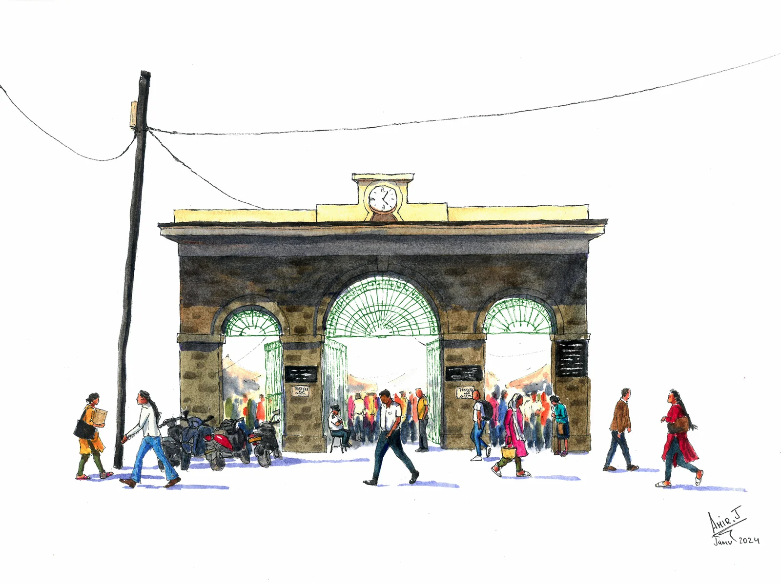 Entrée Marché de Port Louis