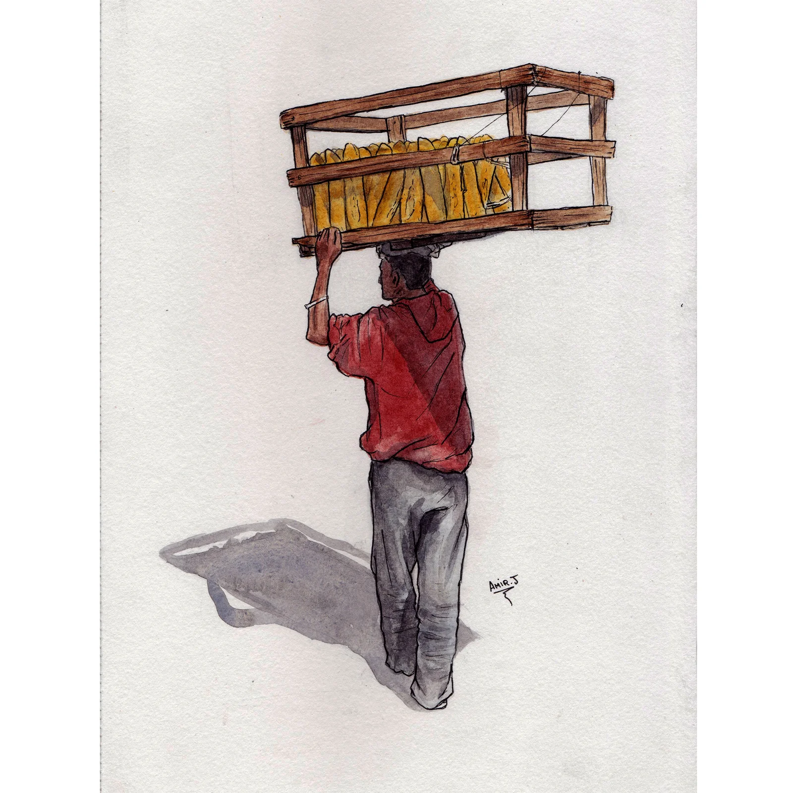 Malagasy baguette vendor