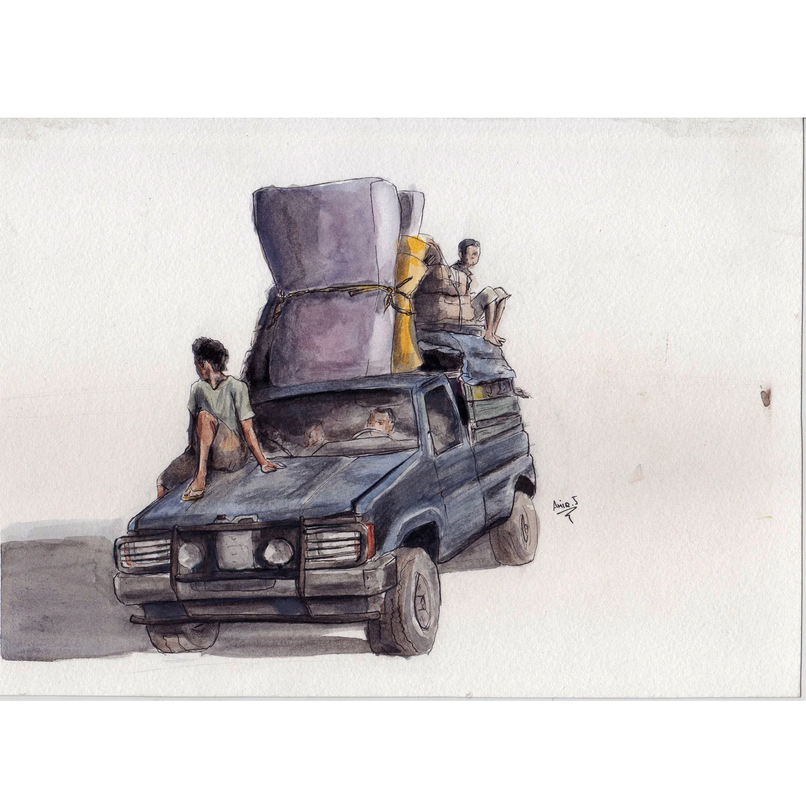 Overloaded Taxi brousse