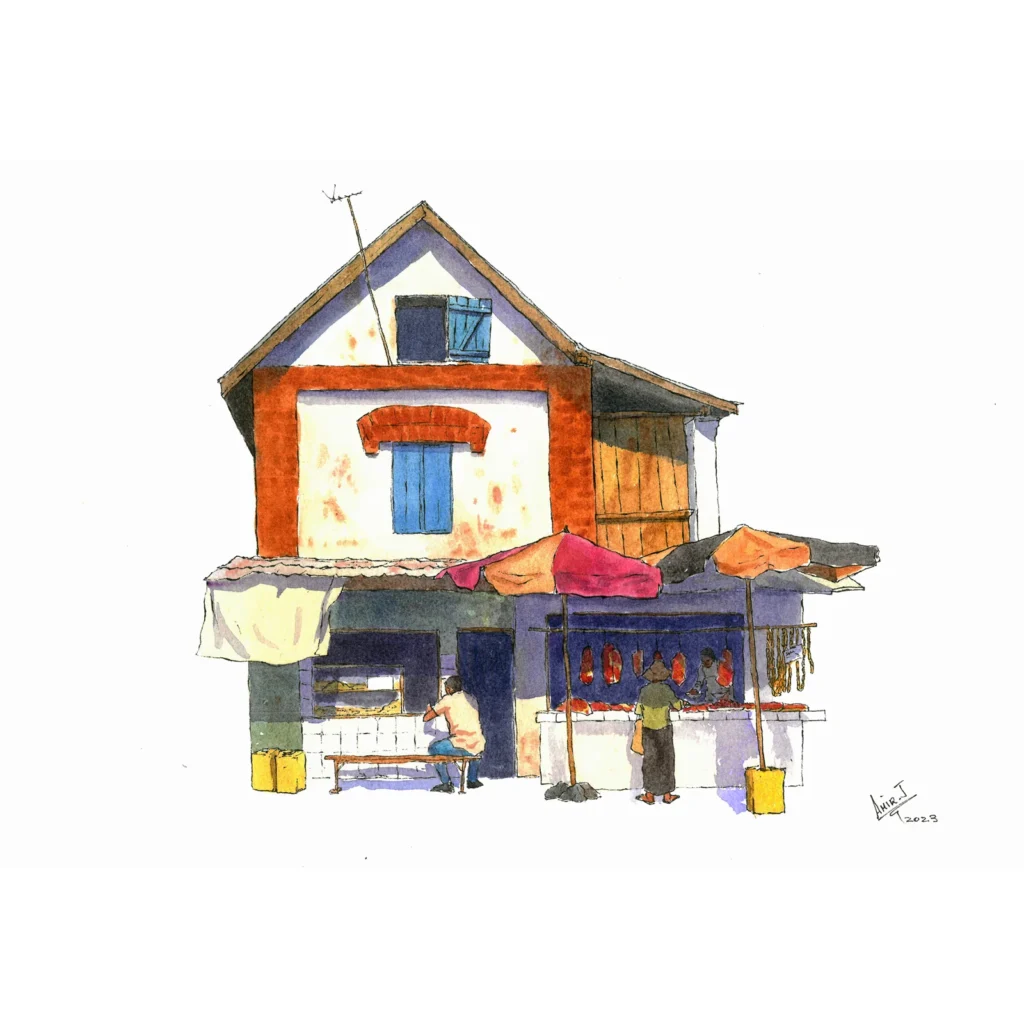 Paysage urbain à Antananarivo