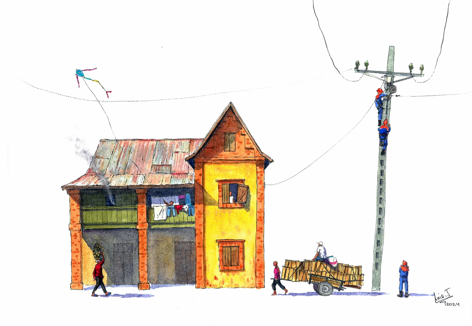 Scène urbaine à Tana