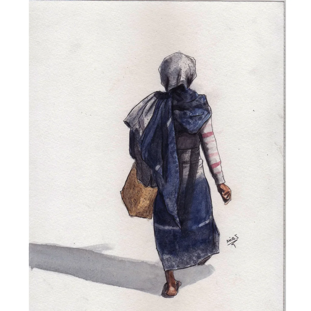 Woman wearing lambahoany